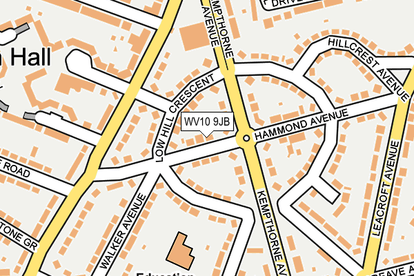 WV10 9JB map - OS OpenMap – Local (Ordnance Survey)