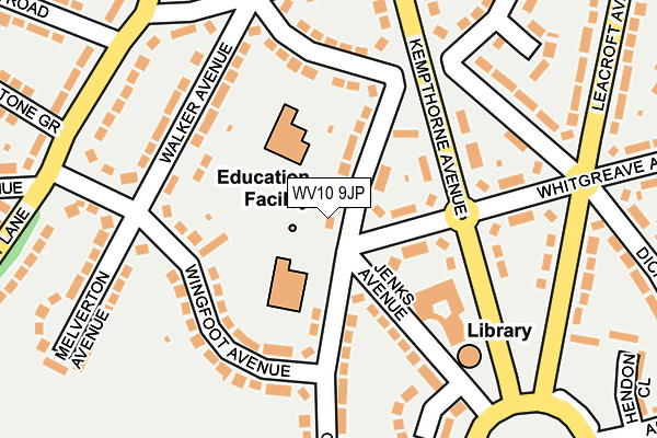 WV10 9JP map - OS OpenMap – Local (Ordnance Survey)