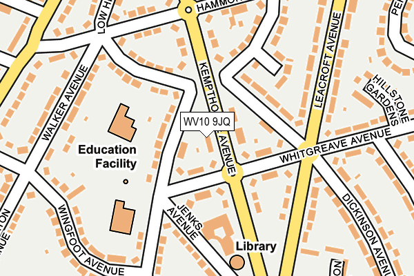 WV10 9JQ map - OS OpenMap – Local (Ordnance Survey)