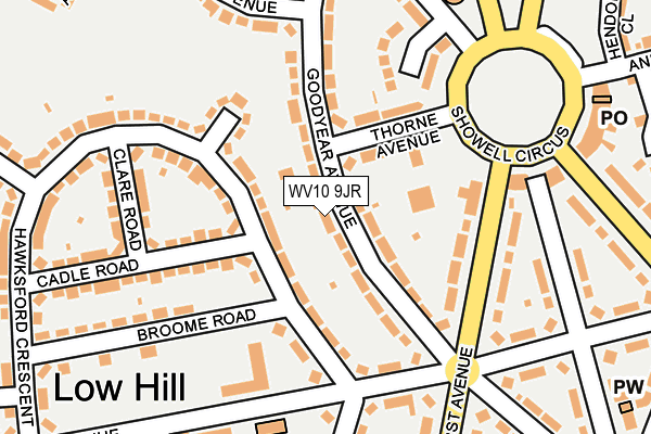WV10 9JR map - OS OpenMap – Local (Ordnance Survey)
