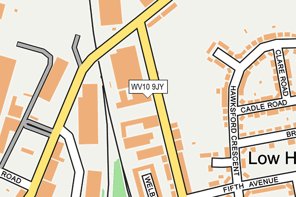 WV10 9JY map - OS OpenMap – Local (Ordnance Survey)