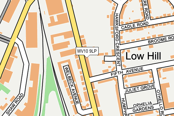 WV10 9LP map - OS OpenMap – Local (Ordnance Survey)