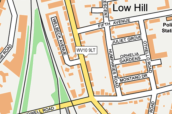 WV10 9LT map - OS OpenMap – Local (Ordnance Survey)