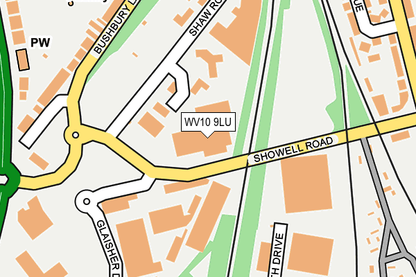 WV10 9LU map - OS OpenMap – Local (Ordnance Survey)