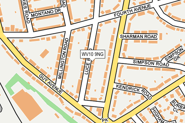 WV10 9NG map - OS OpenMap – Local (Ordnance Survey)