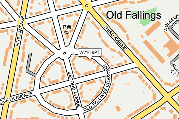 WV10 9PT map - OS OpenMap – Local (Ordnance Survey)