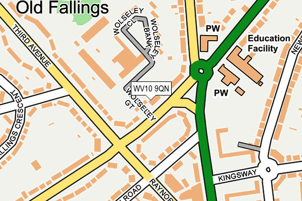 WV10 9QN map - OS OpenMap – Local (Ordnance Survey)