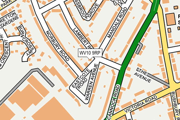 WV10 9RP map - OS OpenMap – Local (Ordnance Survey)