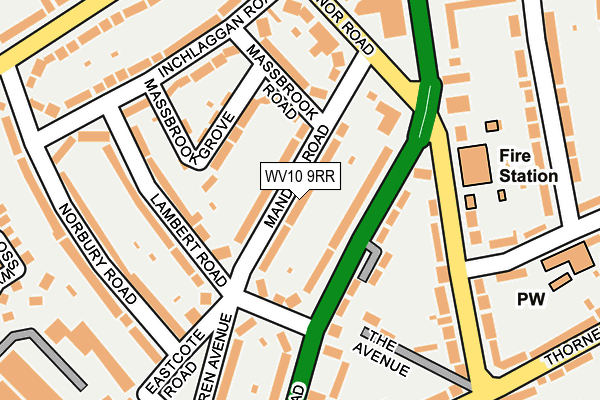 WV10 9RR map - OS OpenMap – Local (Ordnance Survey)