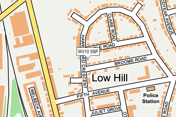 WV10 9SP map - OS OpenMap – Local (Ordnance Survey)