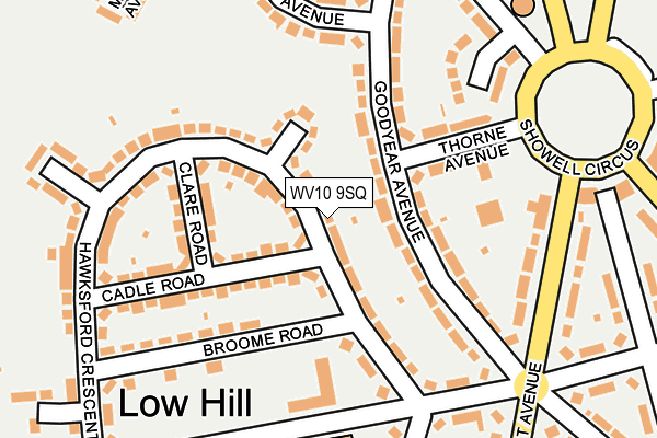 WV10 9SQ map - OS OpenMap – Local (Ordnance Survey)