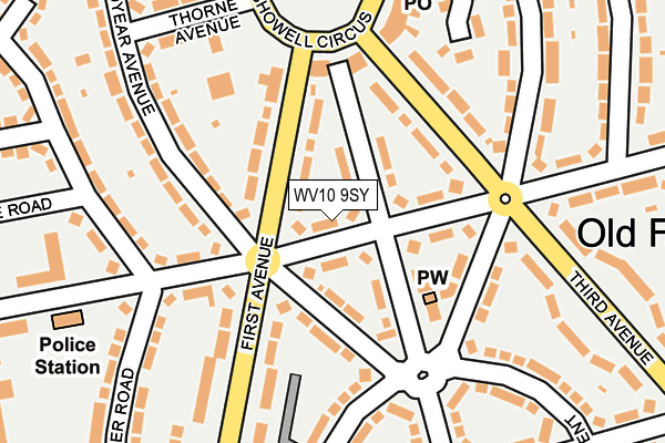 WV10 9SY map - OS OpenMap – Local (Ordnance Survey)