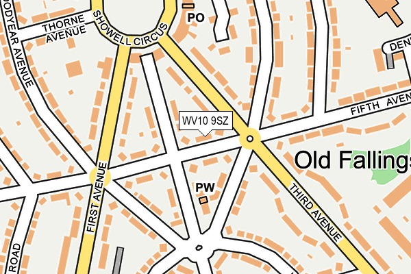 WV10 9SZ map - OS OpenMap – Local (Ordnance Survey)