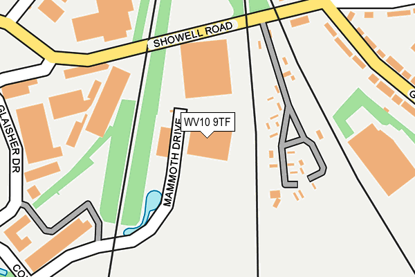 WV10 9TF map - OS OpenMap – Local (Ordnance Survey)