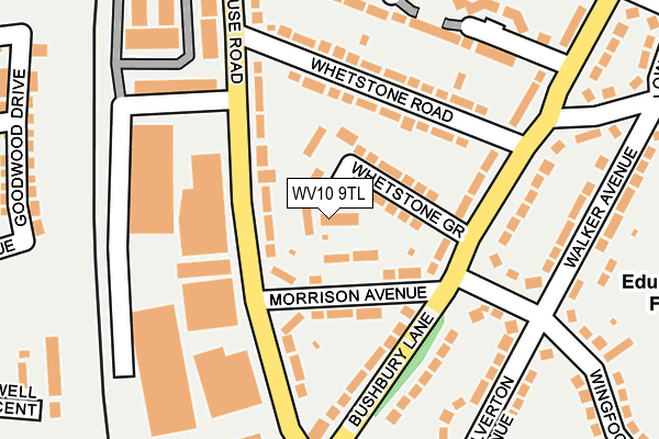 WV10 9TL map - OS OpenMap – Local (Ordnance Survey)