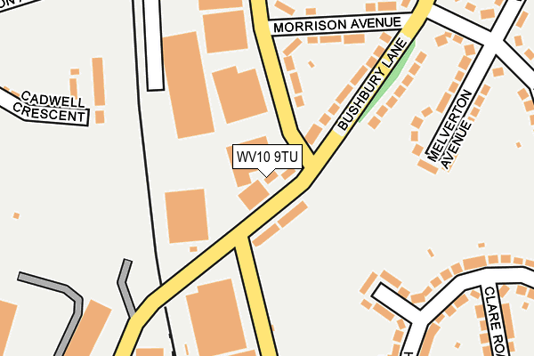 WV10 9TU map - OS OpenMap – Local (Ordnance Survey)