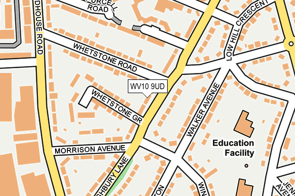 WV10 9UD map - OS OpenMap – Local (Ordnance Survey)