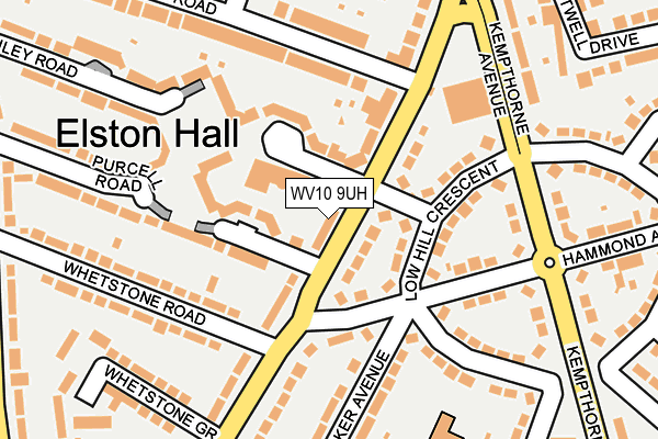 WV10 9UH map - OS OpenMap – Local (Ordnance Survey)