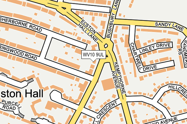 WV10 9UL map - OS OpenMap – Local (Ordnance Survey)