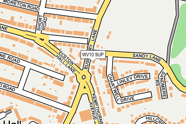 WV10 9UP map - OS OpenMap – Local (Ordnance Survey)