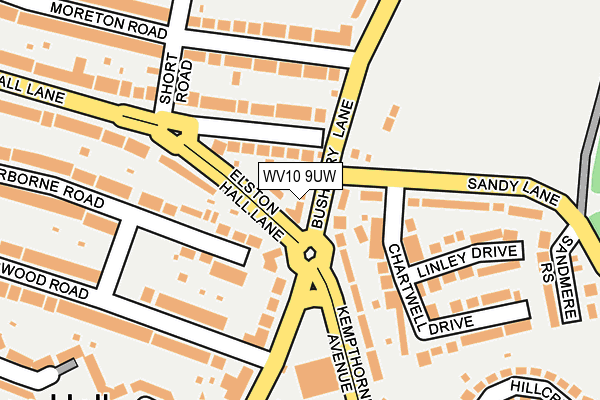 WV10 9UW map - OS OpenMap – Local (Ordnance Survey)