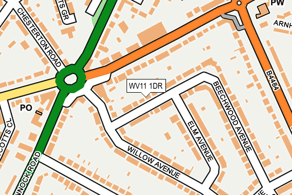WV11 1DR map - OS OpenMap – Local (Ordnance Survey)
