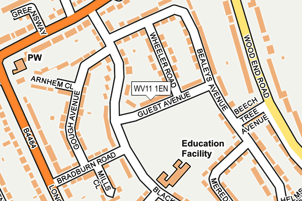 WV11 1EN map - OS OpenMap – Local (Ordnance Survey)