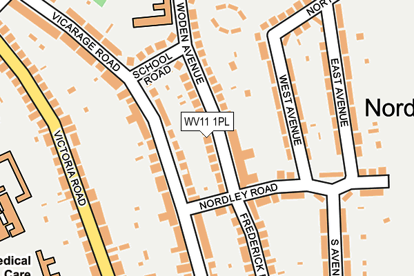 WV11 1PL map - OS OpenMap – Local (Ordnance Survey)