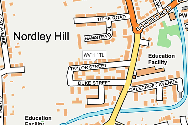 WV11 1TL map - OS OpenMap – Local (Ordnance Survey)