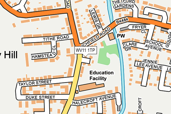 WV11 1TP map - OS OpenMap – Local (Ordnance Survey)