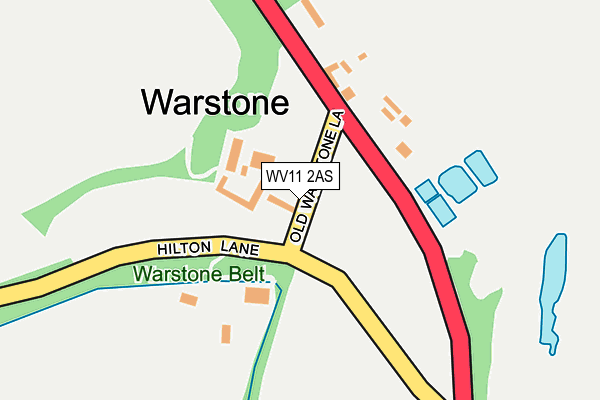 WV11 2AS map - OS OpenMap – Local (Ordnance Survey)