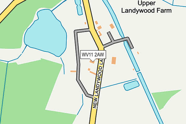 WV11 2AW map - OS OpenMap – Local (Ordnance Survey)