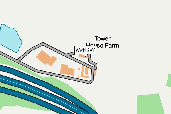 WV11 2AY map - OS OpenMap – Local (Ordnance Survey)
