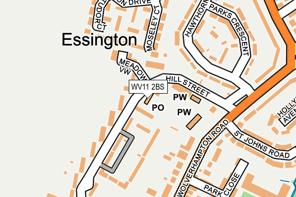 WV11 2BS map - OS OpenMap – Local (Ordnance Survey)