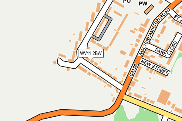 WV11 2BW map - OS OpenMap – Local (Ordnance Survey)