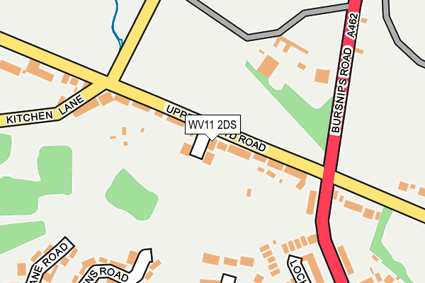 WV11 2DS map - OS OpenMap – Local (Ordnance Survey)