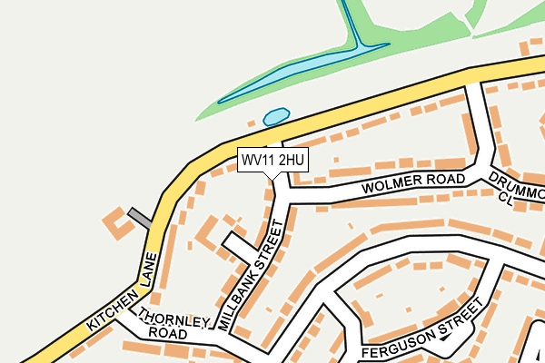 WV11 2HU map - OS OpenMap – Local (Ordnance Survey)