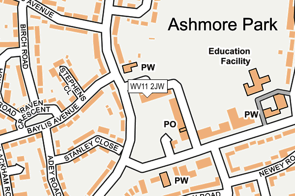 Map of AEE HEALTHCARE LTD at local scale