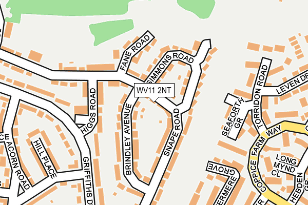WV11 2NT map - OS OpenMap – Local (Ordnance Survey)