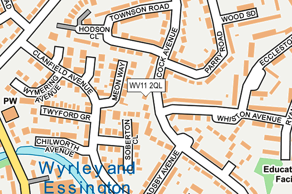 WV11 2QL map - OS OpenMap – Local (Ordnance Survey)