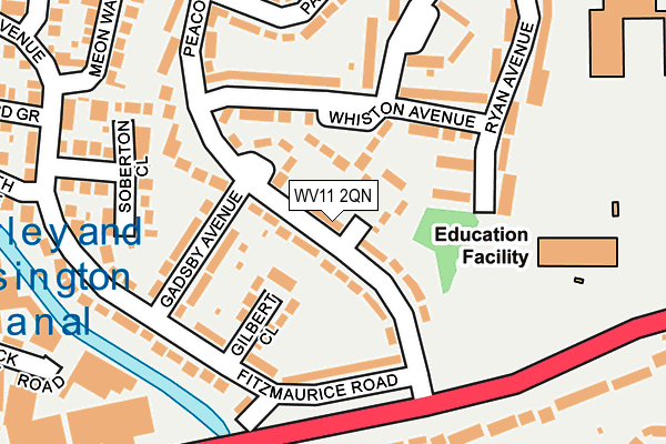 WV11 2QN map - OS OpenMap – Local (Ordnance Survey)