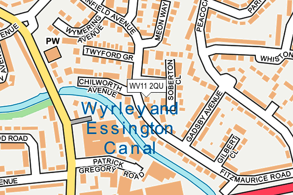 WV11 2QU map - OS OpenMap – Local (Ordnance Survey)