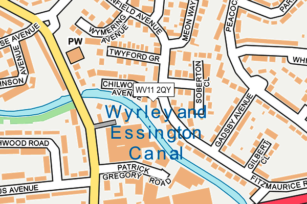 WV11 2QY map - OS OpenMap – Local (Ordnance Survey)