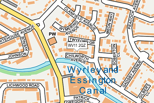 WV11 2QZ map - OS OpenMap – Local (Ordnance Survey)