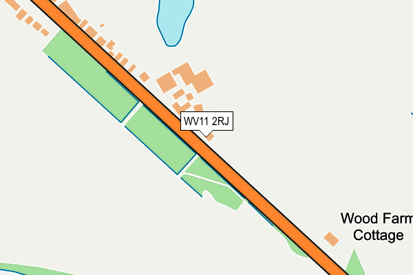 WV11 2RJ map - OS OpenMap – Local (Ordnance Survey)