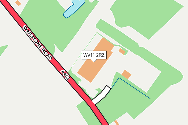 WV11 2RZ map - OS OpenMap – Local (Ordnance Survey)