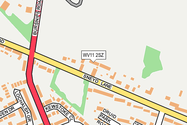 Map of SD GOLDBERRY LTD at local scale