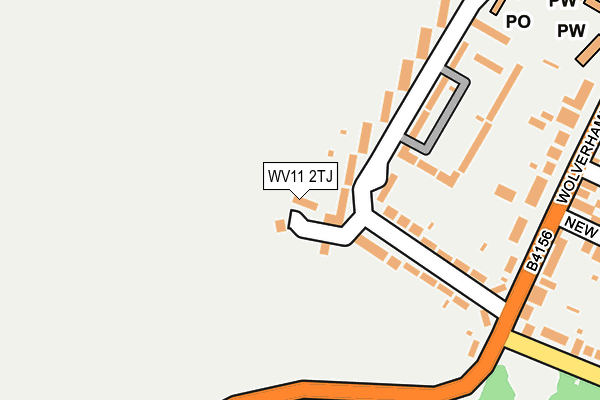 WV11 2TJ map - OS OpenMap – Local (Ordnance Survey)