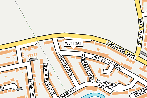 WV11 3AY map - OS OpenMap – Local (Ordnance Survey)