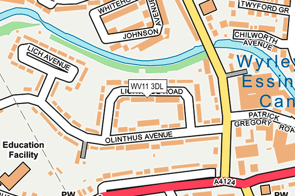 WV11 3DL map - OS OpenMap – Local (Ordnance Survey)